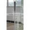 Triple linkage moving glass shower enclosure utility for bathroom