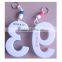 numbers creative design eva keychains