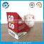 White cardboard paper sandwich box packaging with transparent window china wholesale