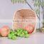 Speciallty provite handmade knit natural bamboo basket for fruit or sundries