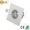 9W Square Brushed Black LED Ceiling Down Light