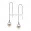 925 sterling silver fresh water pearl ear line