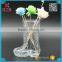 Boot shaped clear glass flower vase 500ml