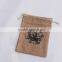 Fancy eco friendly&recyclable Logo Imprint jute bag decoration