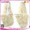 Bulk Blonde Curly Wigs Human Hair Kinky Curly Weave