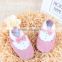 Dancing Party Princess Handmade Cow Suede Soft Bottom Fashion Bowknot Baby Leather Newborn Babies Shoes pink color