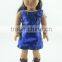 High quality 18 inch doll clothing wholesale doll clothes 18" blue dress american doll clothing