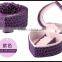 Heart shaped rose crocodile embossed leather, round, small, lovely, and lovely, bo, jewelry bo, wholesale