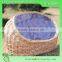 Handmade weaving wicker rattan dog beds/Canopy snuggle beds for dogs