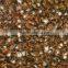 Brown shinning microcrystalline tile, 3D effect glass surface glossy luxury glazed floor tiles