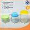 Wholesale high quality glass storage jar with colored plastice lid