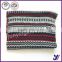 Factory Sales High quality jacquard wool felt stripe knitted infinity scarf pashmina scarf (can be customized)