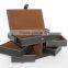 Foldable With Lid leather Storage Box with handle