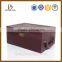 Big capacity red wine box for busienss gift can hold 6 bottles