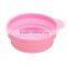 Collapsible Dog Cat Pet Silicone Travel Feeding Bowl Water Dish Feeder