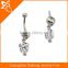 Newest Factory wholesale cheap price fashion jewelry zircon belly ring