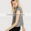 Custom design fashion women tops sleeveless round neck plain crop tops wholesale