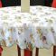 flower printed vinyl with flannel backing table cloth