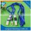 Cheap Custom Rigid ID Card Holder With Lanyard / Soft PU Clear Card Tags