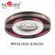 Crystal flat spotlight indoor lighting round ceiling light downlight led MR16 GU5.3 house decoration side lighting