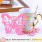 2016  Wholesale Laser Cutting Felt Coaster ,felt cup mat for promotion