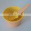  china unique milky plastic ice cream bowl with lid