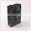 black cardboard gift paper bag silver stamping logo with ribbon