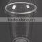 Transparent customized logo disposable plastic PET cup with dome lip