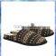 Brown/Black fair isle mule knitted slippers men