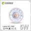 High quality led cob gu10 dimmable 5w 2700K CE Rohs 110v 220v refelctor cup, lens option