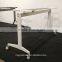 modern office furniture metal folding study table with wheels suit for 1400*500/600 table top QM-06