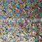 3mm 5mm colorful sequins embroidery fabric