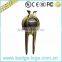 Golden Custom Die Casting Divot Tool Ball Marker