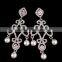 2016 Latest Design Of Pearl Earrings Fashion Design Hanging Earrings Sliver Jewelry