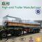 China manufacture tri-axle liquid tank semi trailer for sale