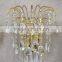 luxury led wall lamp with gold and crystal CMF--005