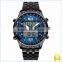 SKMEI Brand Metal case Multifuctiin Waterproof Analog Digital LED Quartz Wristwatch