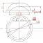 LED Glass Lens 120 Degree 66mm For High Bay Light Floodlight