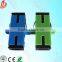 Single mode simplex plastic sleeve sc upc apc fiber optic adapter/ optic fibre adaptor