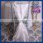 SH003L China cheap elegant wedding ivory beach organza chair sash with buckle