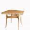 Stylish wood round tea table