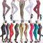 Multicolors leather look fashion sexy women high-waist leggings