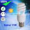 Trade Assurance U Spiral Warm White 11W Compact Fluorescent Lamp E27