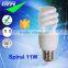 2700K/6400K Mini U Spiral Energy Saving CFL Bulb 11W With E14 E27 Lamp Base