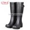womens black rubber rain boots