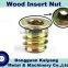 Insert Nut/ Insert Nut with flange (for wood); Bright(White)/Blue/Yellow Zinc Plated; Nuts and Bolts Size:M6, M8, M10