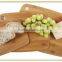Lovely Simple Mushroom Bamboo Chopping Board Set with Coin Hole