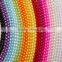 whole sale colorful 14mm immitation pearl ABS round plastic beads chain for Jewelry christmas