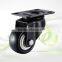 Small Black PU Wheel Swivel With Lock Caster Wheel For Furniture