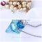 murano glass crown diffuser necklace essential oils locket pendant